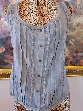 NWOT Flint & Moss Garment Dyed Sleeveless Top